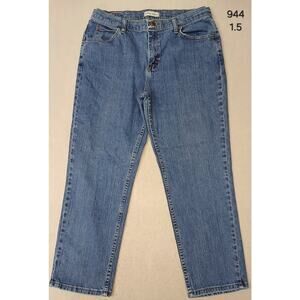 Ryders (14P) women's Relaxed Straight Leg Blue Denim Jeans